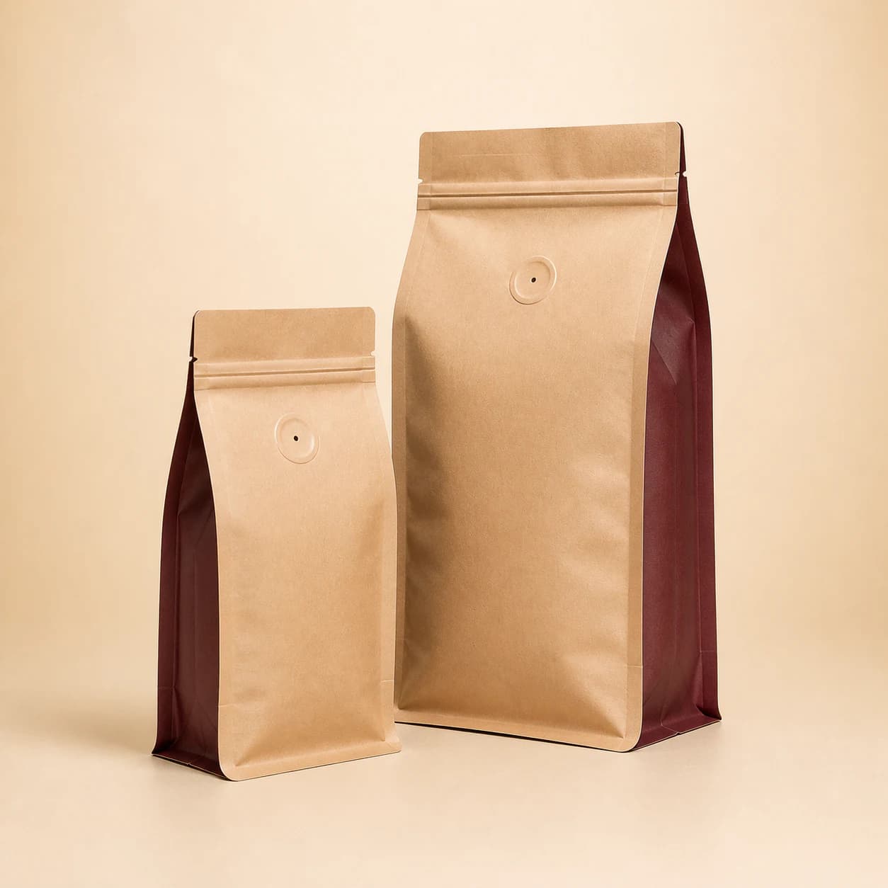 Coffee bag with degassing valve