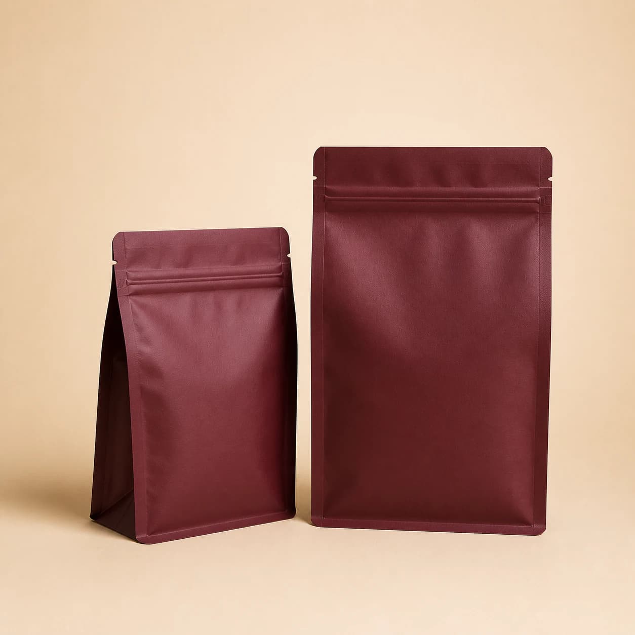 Flat bottom box pouch