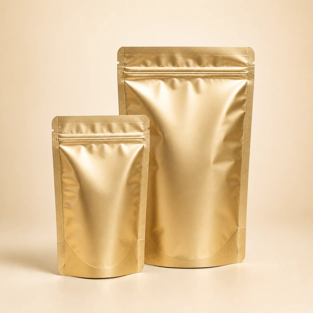Gloss gold stand-up pouch