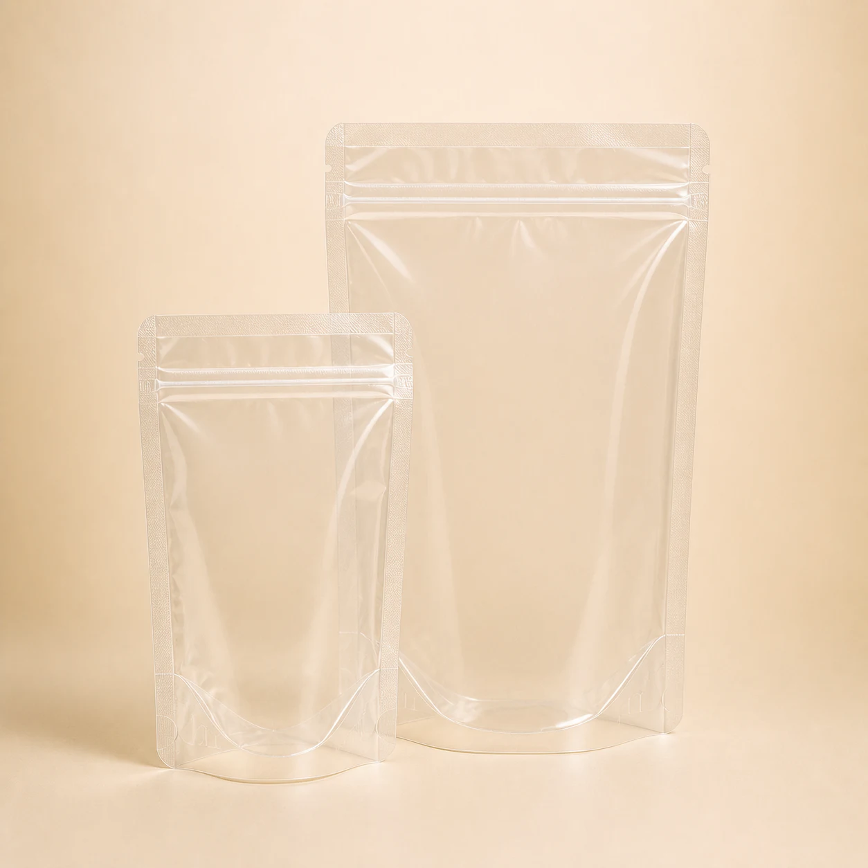 Transparent stand-up pouch